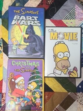 Movie Lot - Bart Wars, The Simpsons Movie & Christmas With The Simpsons